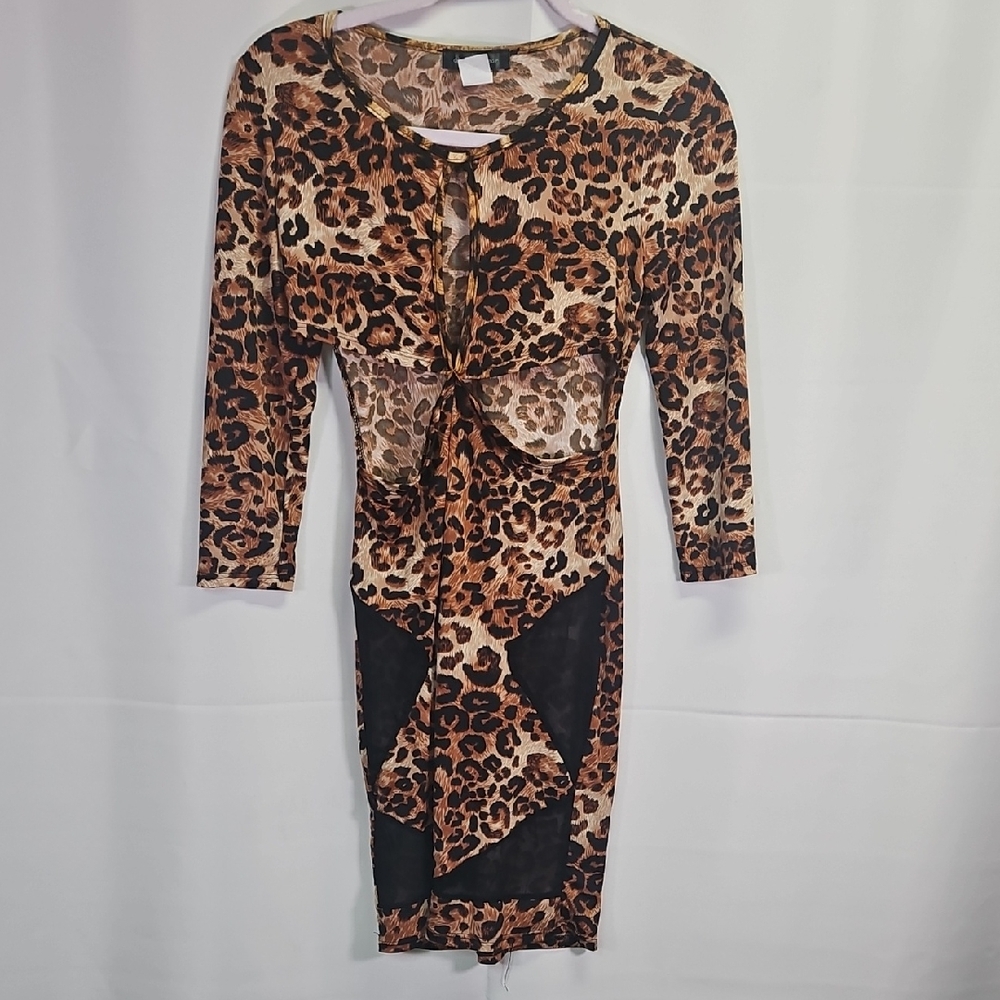 Amiclub Leopard Print Bodycon Dress